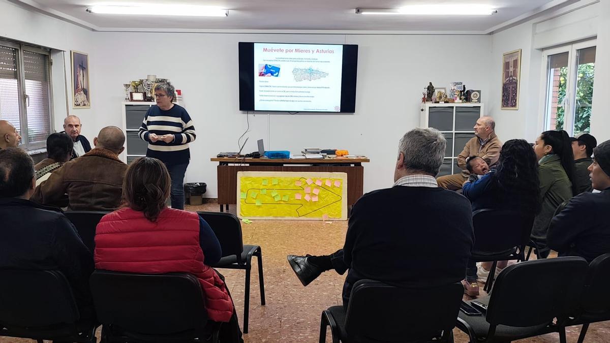 Algunos de los participantes en los talleres.