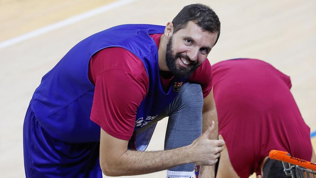 Nikola Mirotic ya vuelve a entrenar con el Barça