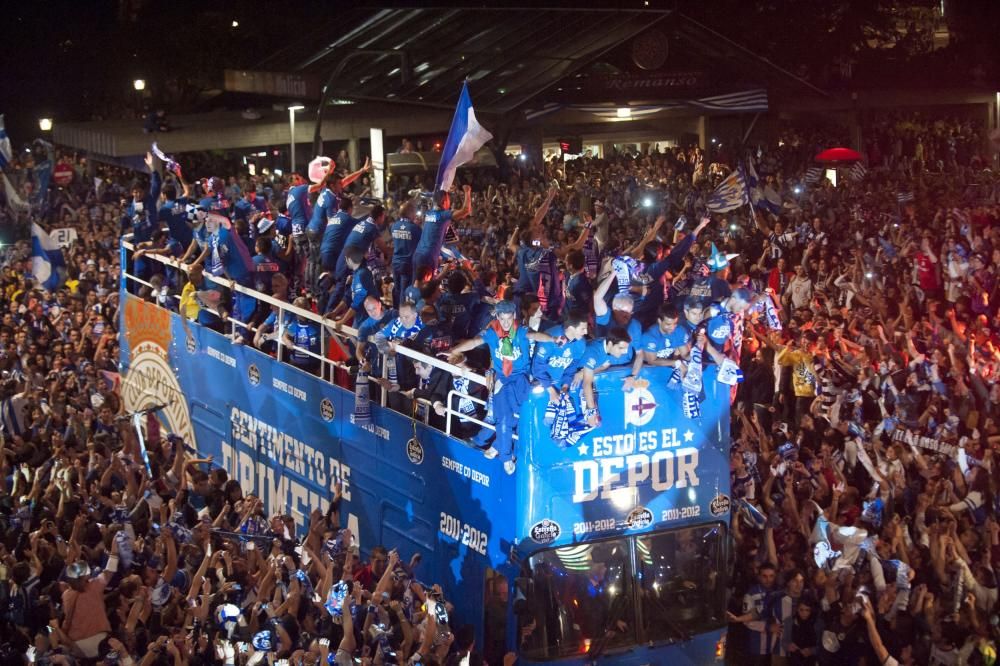 Celebración en Cuatro Caminos de la vuelta a Primera en 2012.