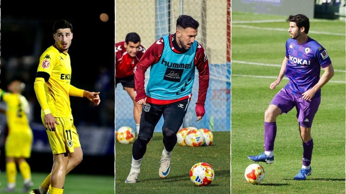 Unai Ropero, Dioni Villaba y Nacho Monsalve, los ex del Hércules-Eldense.
