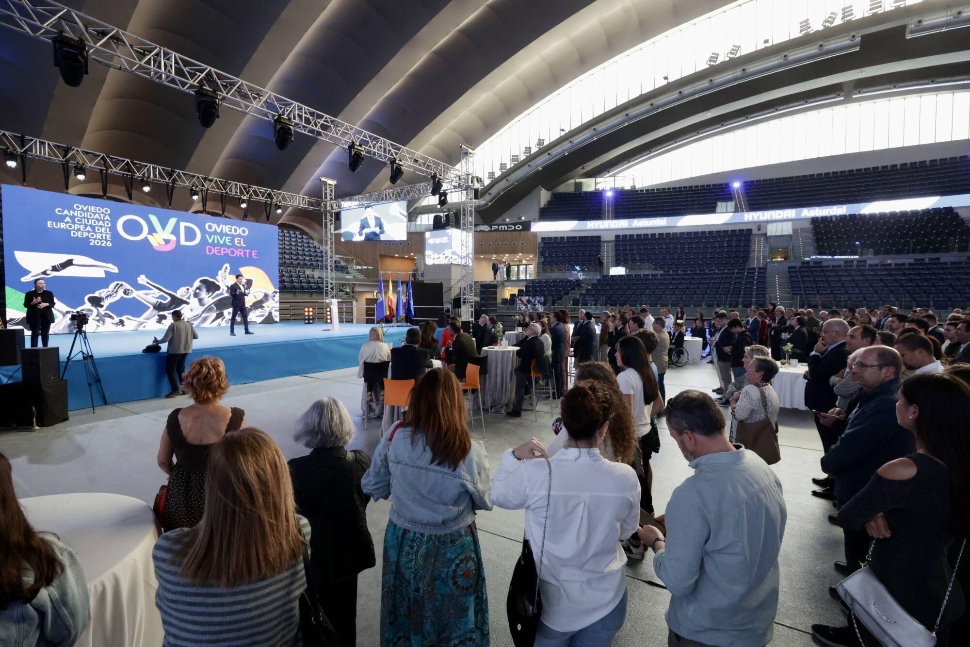 El Palacio de los Deportes de Oviedo, escenario del examen final para ser Ciudad Europea del Deporte