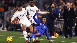 Mason Greenwood y Jude Bellingham durante el Getafe-Real Madrid.