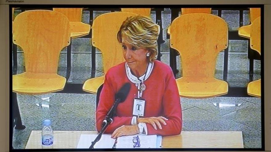 Esperanza Aguirre admite ante el juez que no frenó los contratos con Correa