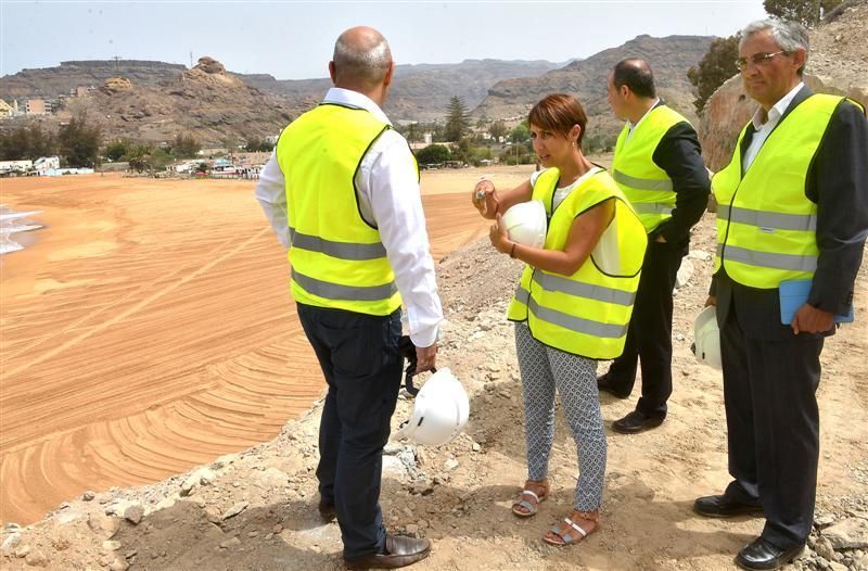 Visita de la Feht a la nueva Playa de Anfi Tauro