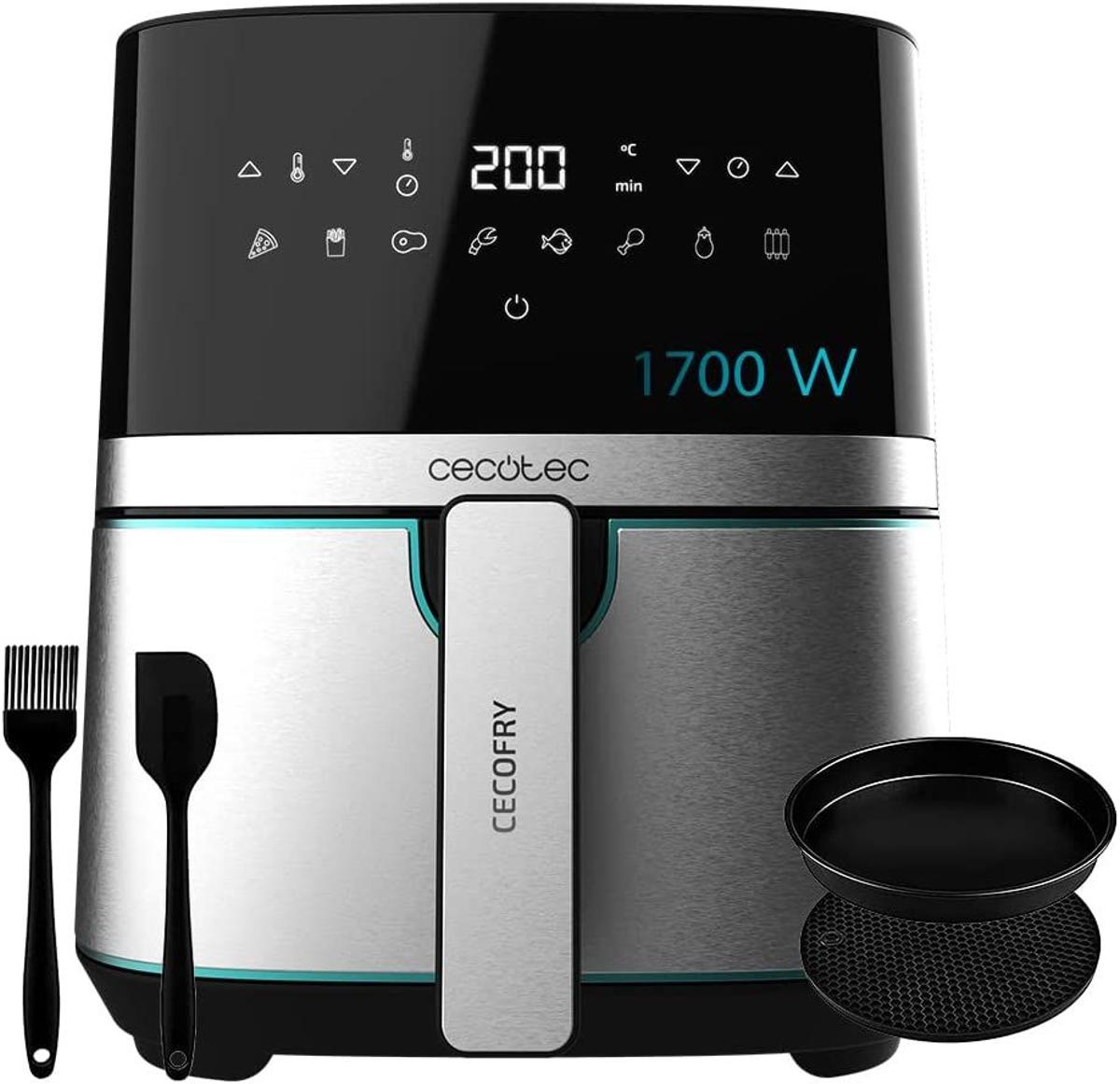 Freidora de aire sin aceite de Cecotec 5,5 l Cecofry Full Inox 5500 Pro