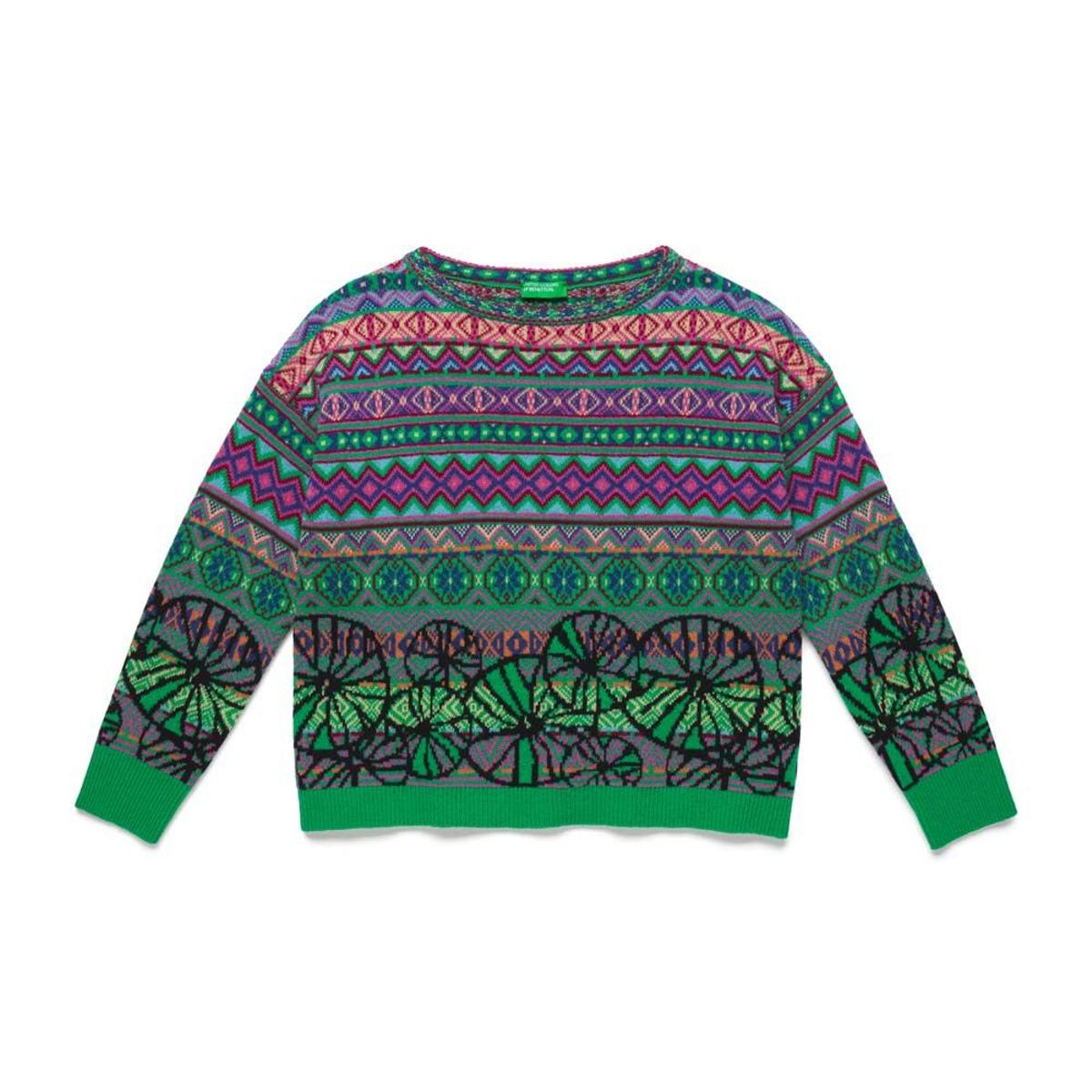 Jersey de jacquard reversible de Benetton. (Precio: 79,95 euros)