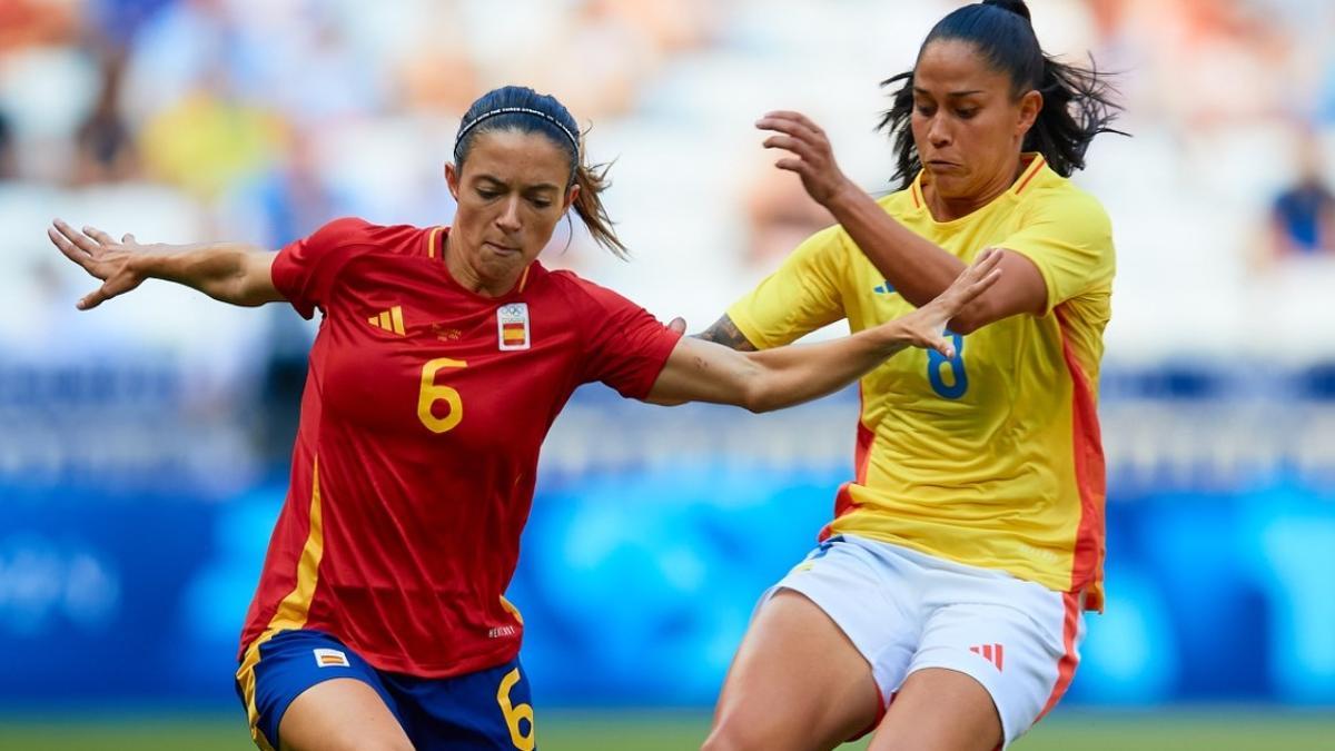 Aitana, en el partido ante Colombia.