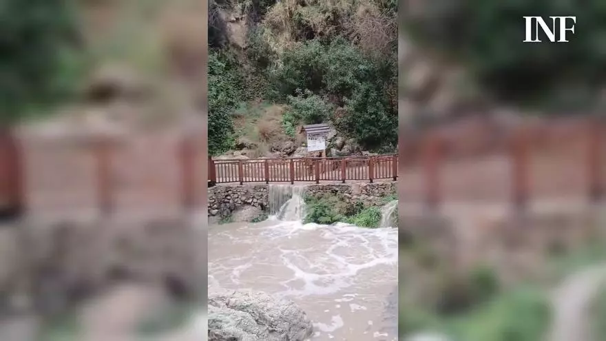 Así están las Fuentes del Algar tras las lluvias del fin de semana