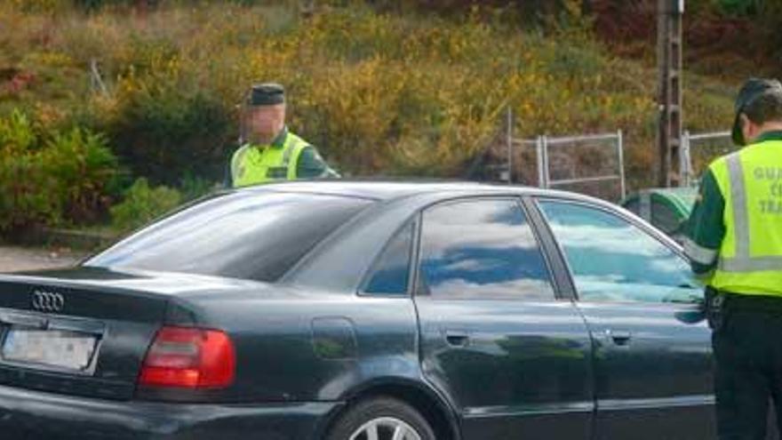 Control de la Guardia Civil de Tráfico.