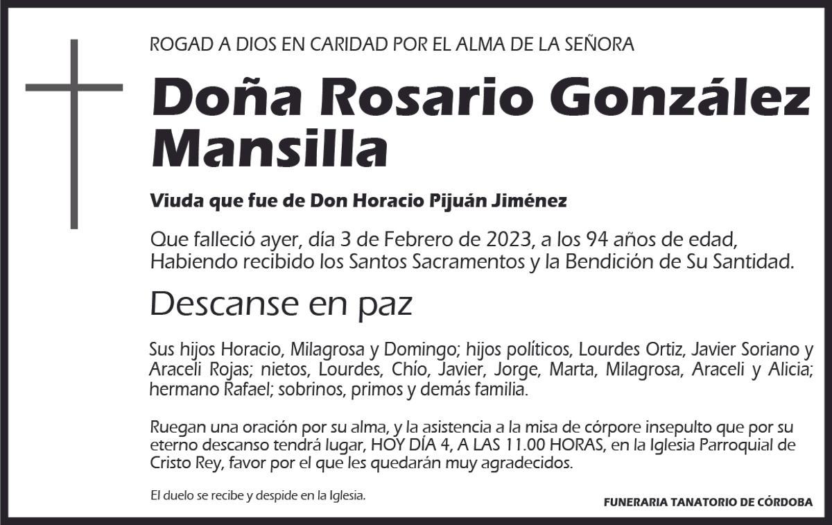 Rosario González Mansilla