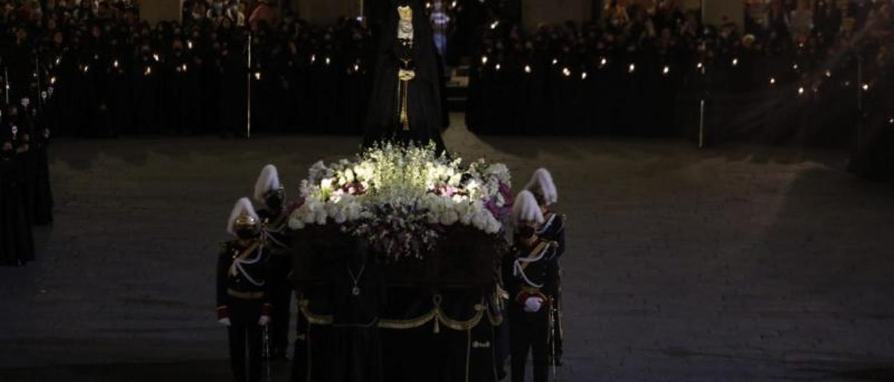 La Soledad, en la Plaza Mayor.