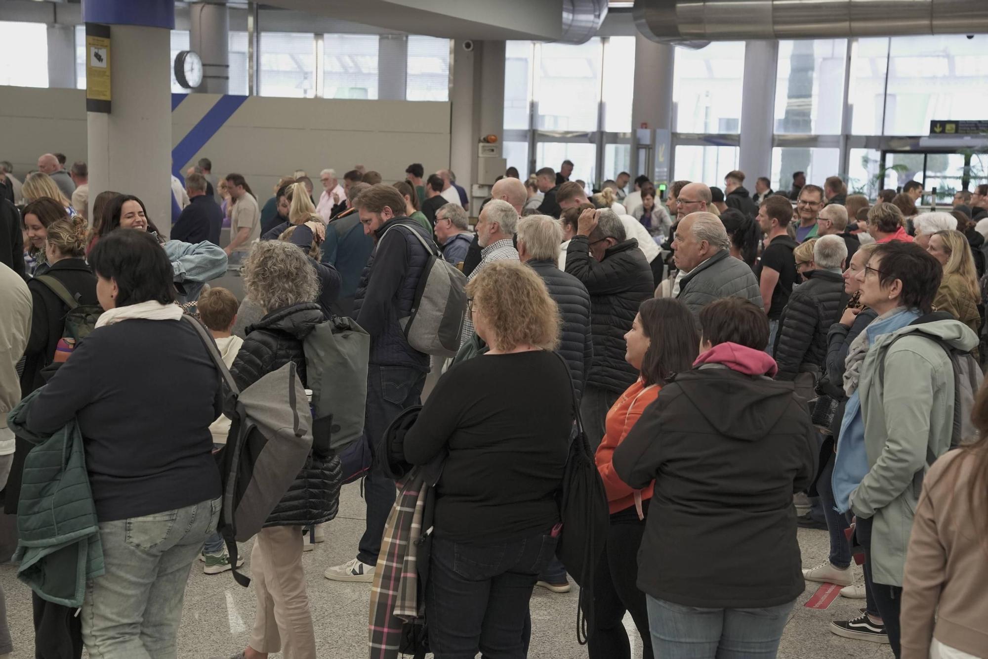 Nuevas retenciones en el control de seguridad del aeropuerto de Palma