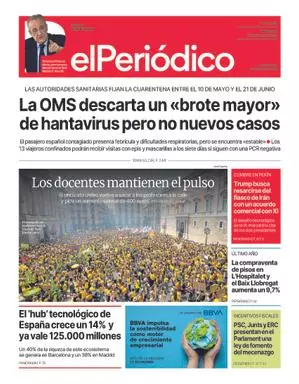 La portada de EL PERIÓDICO del 13 de mayo de 2026