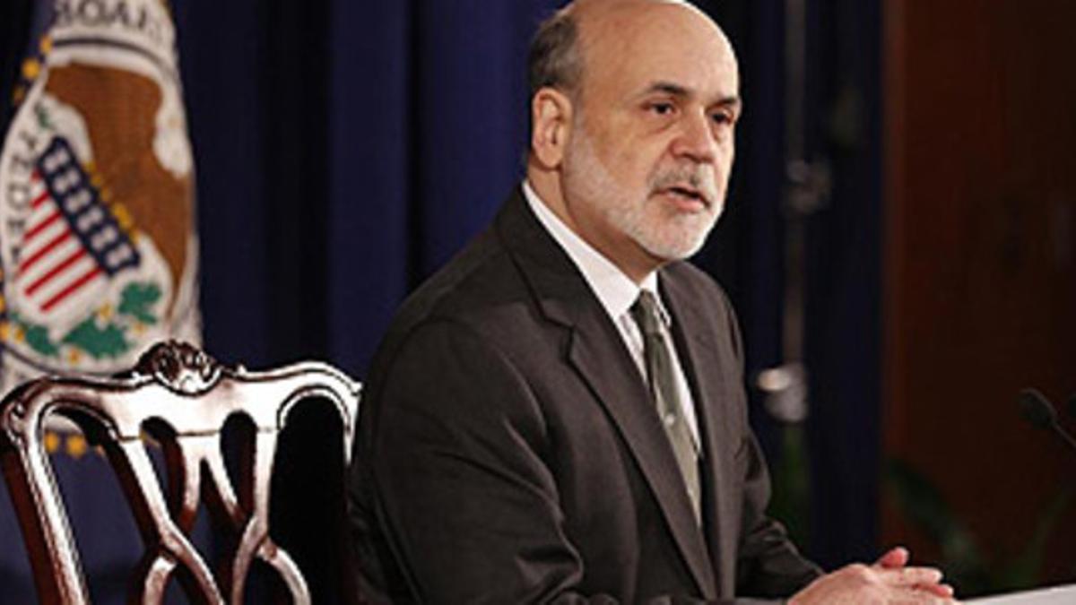 Ben Bernanke, presidente de la Reserva Federal de EEUU, en una conferencia de prensa este miércoles.