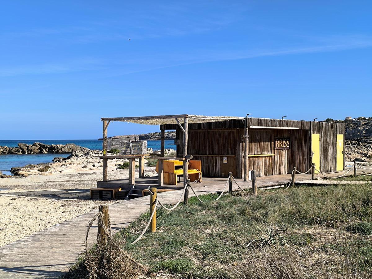 Quiosco Briss, en es Pujols, el pasado 14 de enero