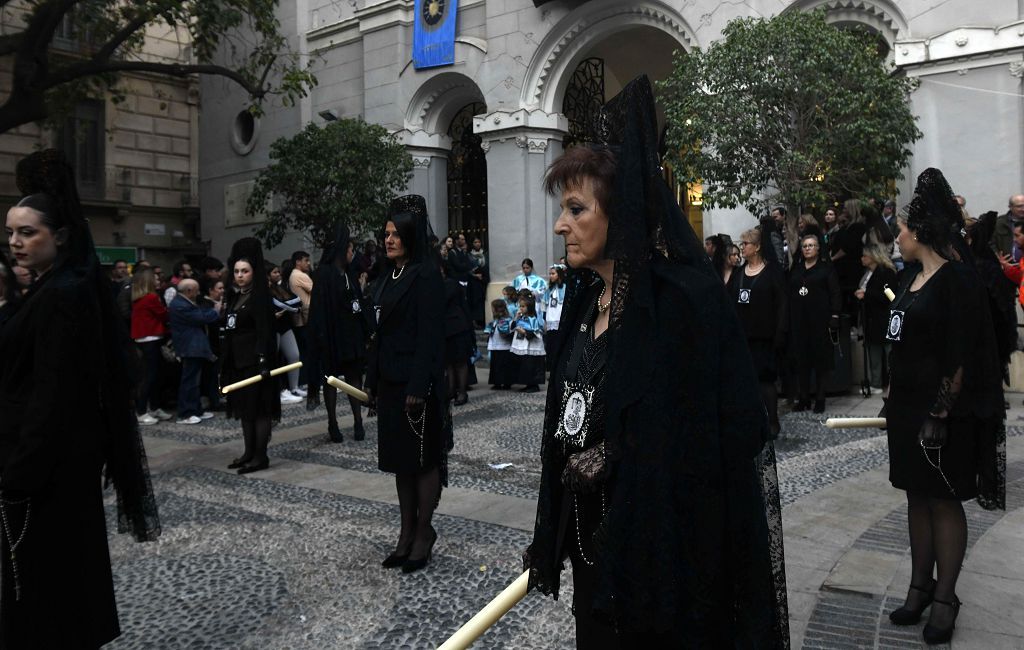 Las mejores imágenes de la procesión de Servitas el Viernes Santo en Murcia