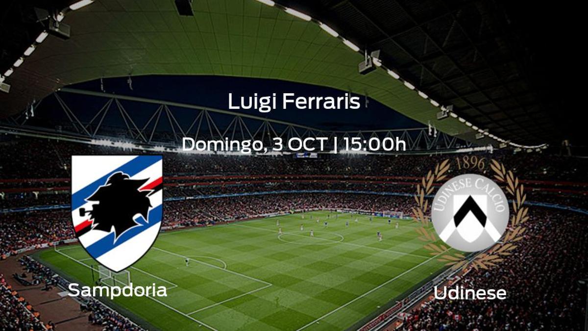 Previa del encuentro: Sampdoria - Udinese