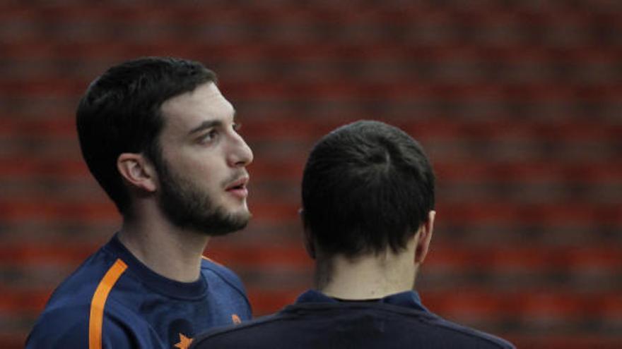 Sergi García, durante un entrenamiento.