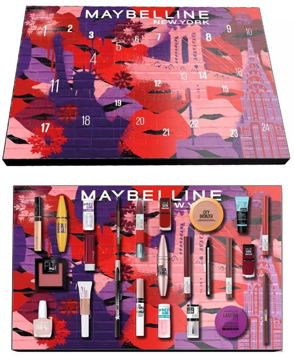 Calendario de Adviento de Maybelline New York 2021