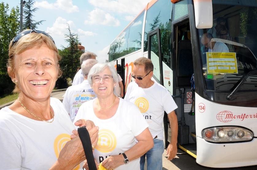 L'arribada dels participants a la Diada de Berga