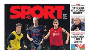 La portada de SPORT de hoy