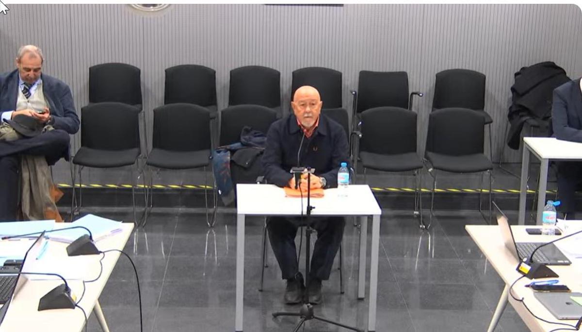 El exjefe de Asuntos Internos de la Policía Marcelino Martín-Blas durante su declaración en el juicio a los Pujol.