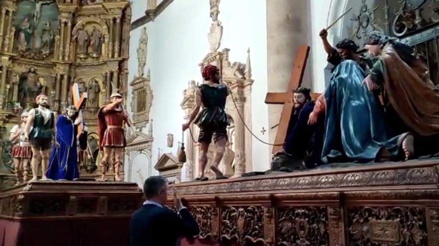 VÍDEO | Pasos de Semana Santa en la iglesia de San Andrés