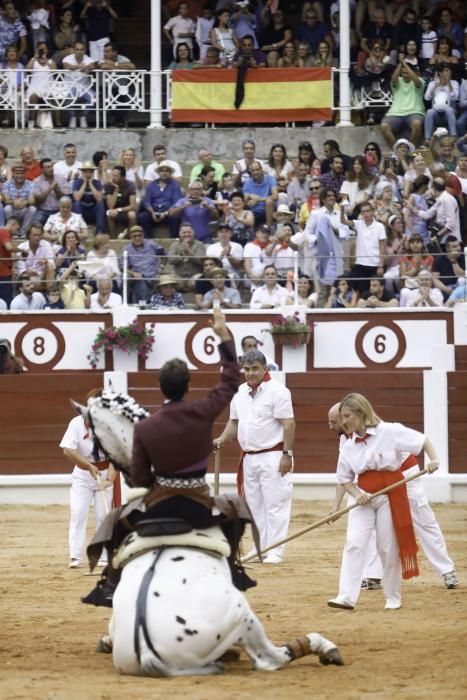 Corrida de rejones en la Feria Taurina de Begoña de 2018.