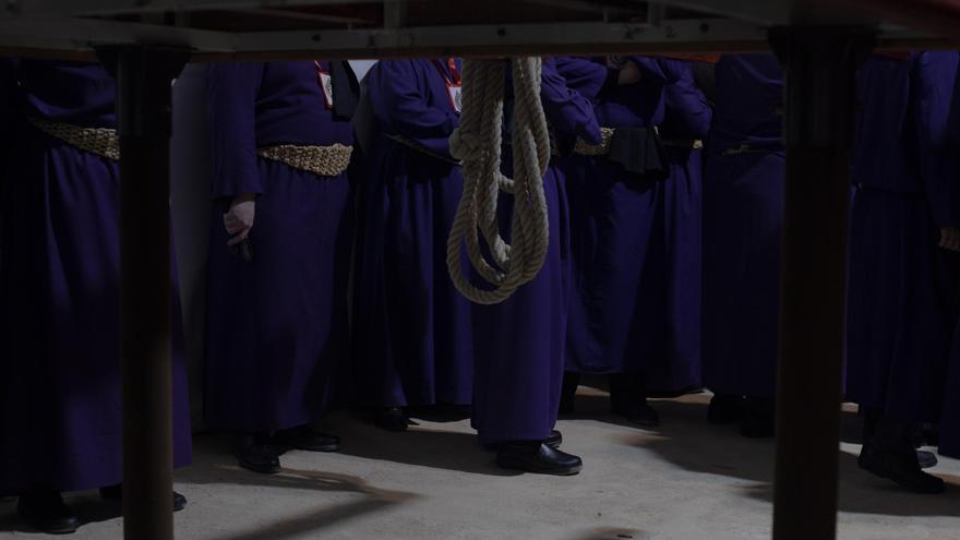 El Cristo del Socorro inaugura la Semana Santa más madrugadora de España en Cartagena