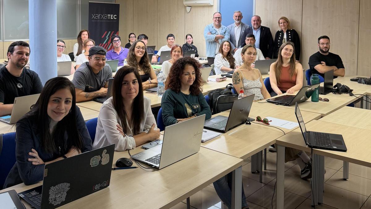 Los alumnos del programa Xarxatec Activa.