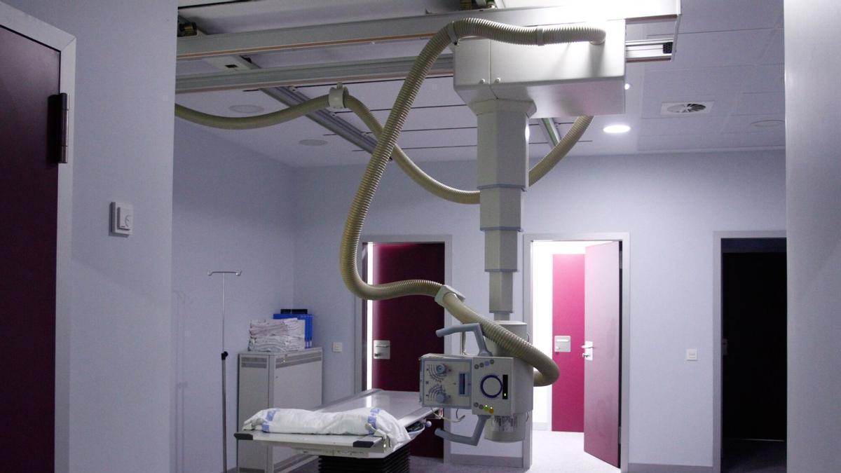 Sala de radiología, rayos X y  escáner y TAC del Virgen de la Concha.