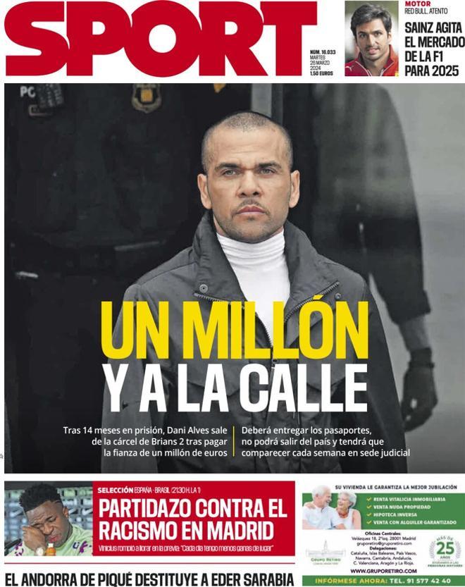 Las portadas de los periódicos deportivos de hoy, martes 26 de marzo