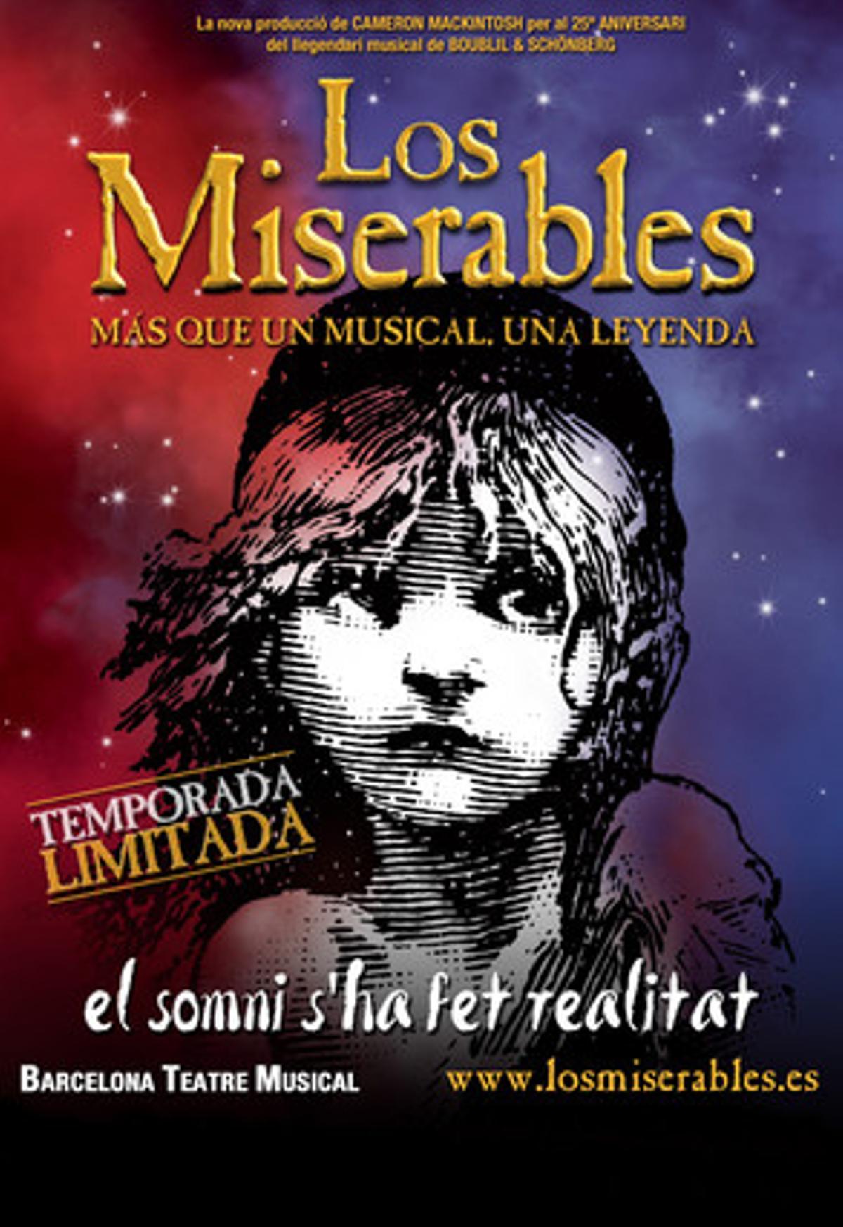 Cartell de ’Los miserables’. Cartell de ’Los miserables’.