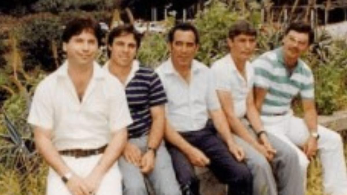 Integrantes del grupo Río Bravo, entre los que estaba Valeriano González.