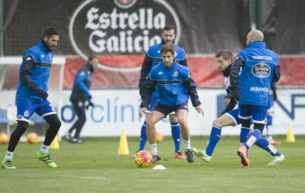 Trabajo táctico y partido concluyen la preparación para la cita ante el Espanyol