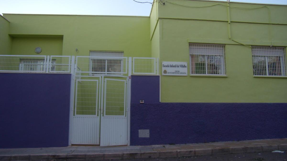 Fachada de la escuela municipal Villalba de Cartagena