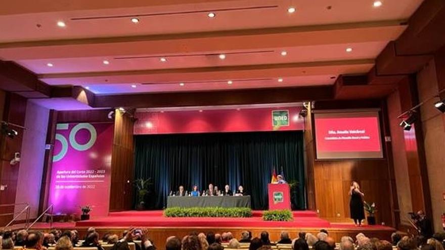 Inauguración del curso 2022-2023 de la UNED en Madrid.