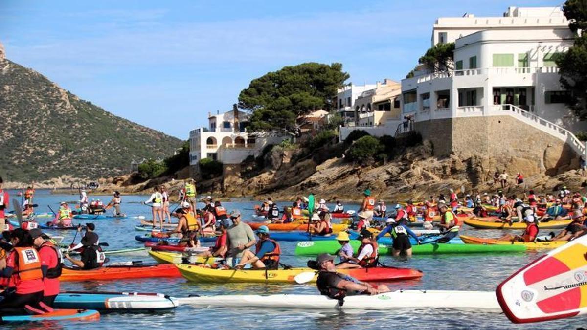 La Volta a Sa Dragonera ha reunido a 350 palistas en Sant Elm
