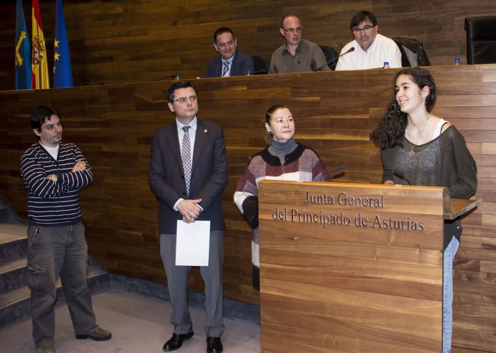 Entrega de premios de la Olimpiada de Filosofía en la Junta General del Principado