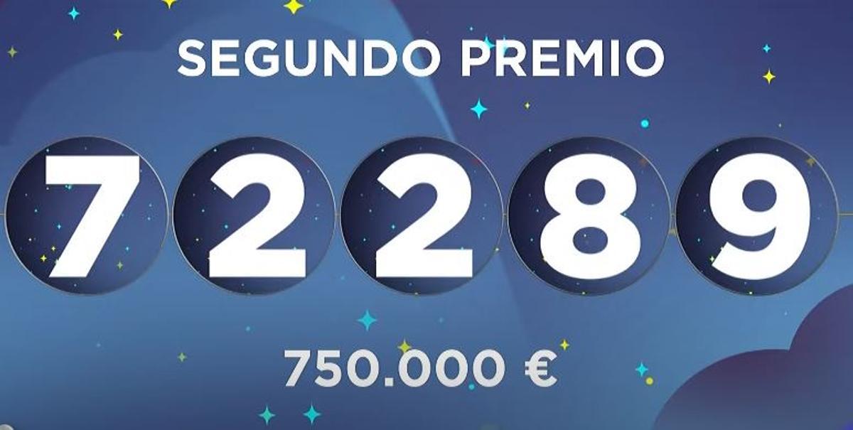 Segundo premio del sorteo del Niño 2023.