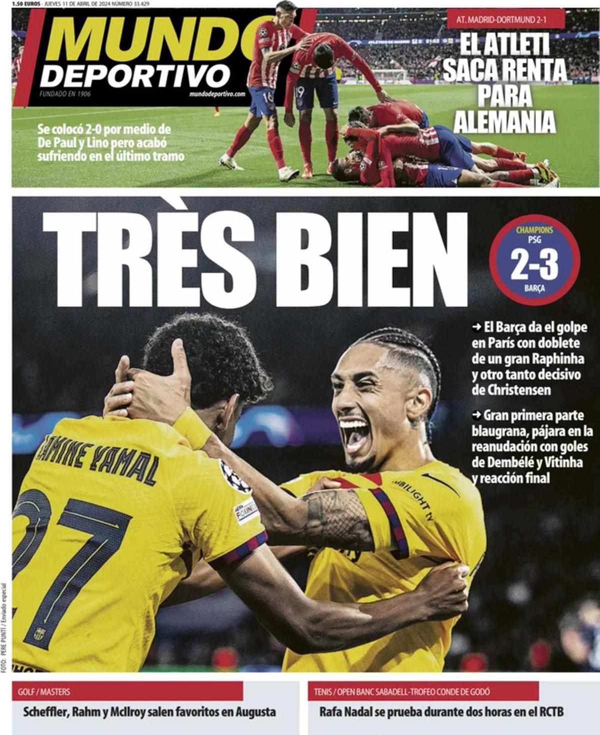 Las portadas de los periódicos deportivos de hoy, jueves 11 de abril Las portadas de los periódicos deportivos de hoy, jueves 11 de abril