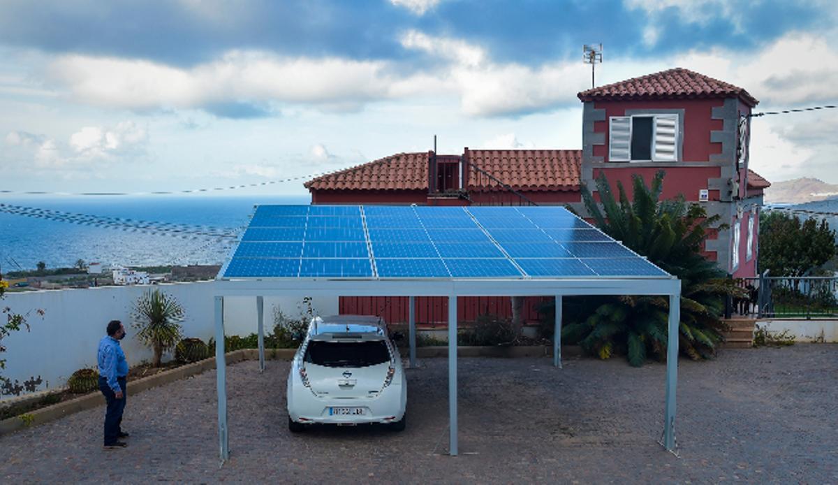 Vivienda con una instalación para autoconsumo.