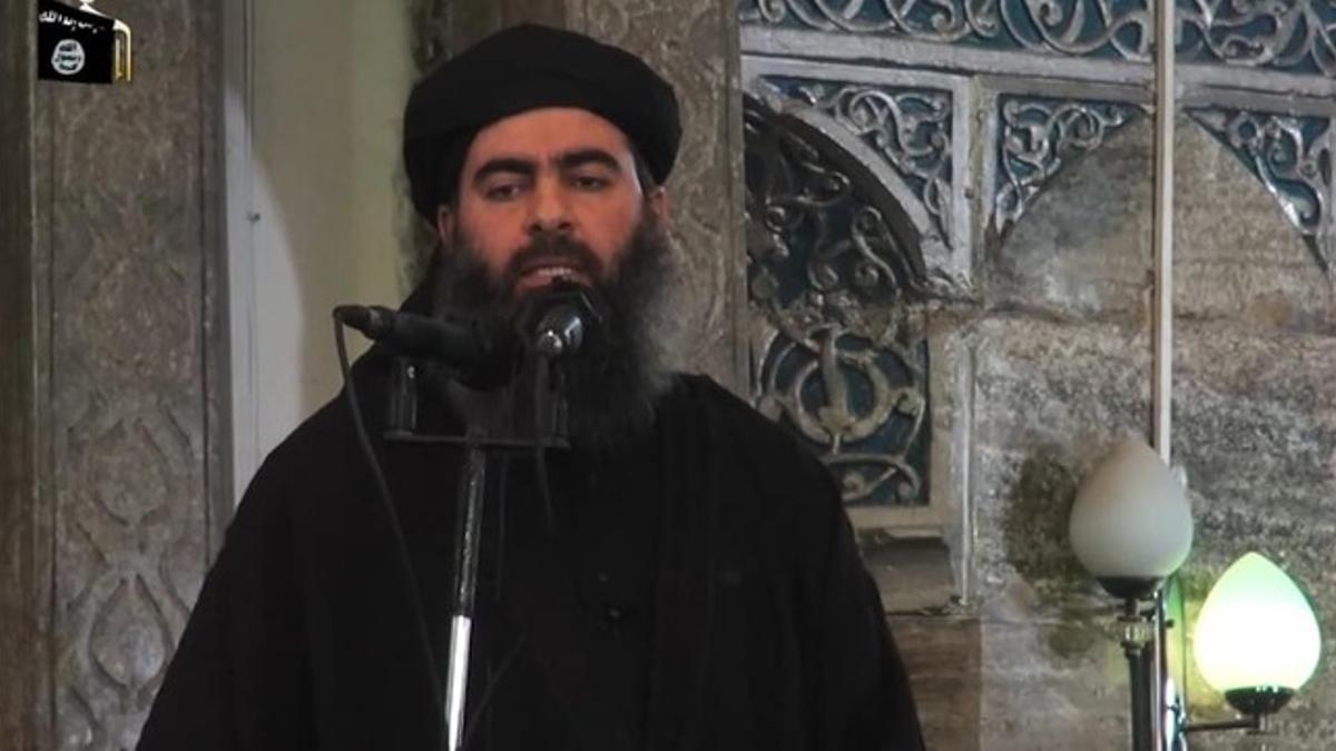 Al Baghdadi en una mezquita de la ciuadad iraquí de Mosul el pasado mes de julio