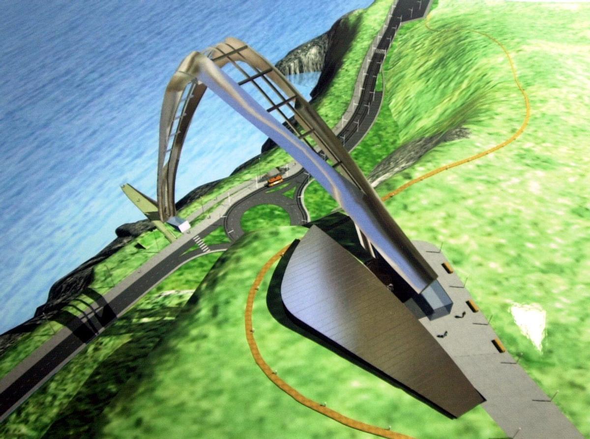 PROYECTO DE NAOS ARQUITECTURA QUE ASPIRA A DEFINIR LA ESTÉTICA DEL ASCENSOR PANORÁMICO DEL MONTE DE SAN PEDRO. 30/06/02PROYECTOS. DISEÑOS. ASCENSORES. ELEVADORES. ELEVADOR
