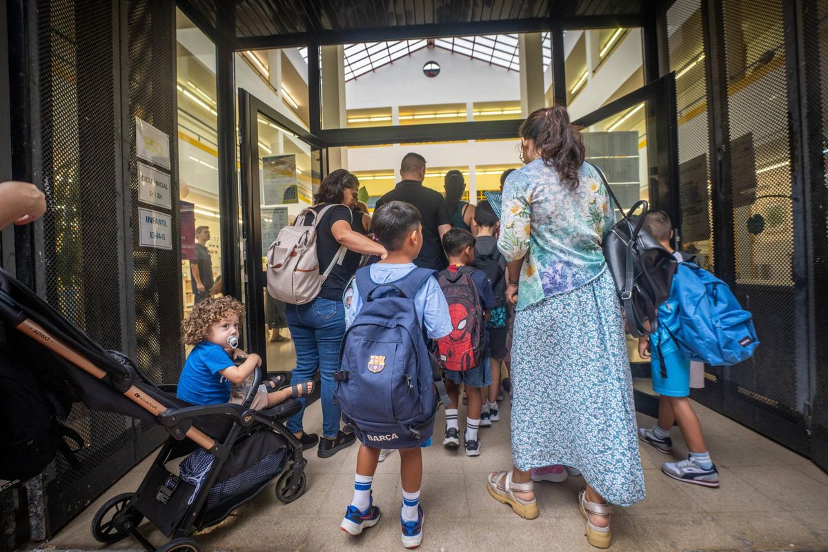 Vuelta al cole en el Institut Escola Canyelles de Barcelona