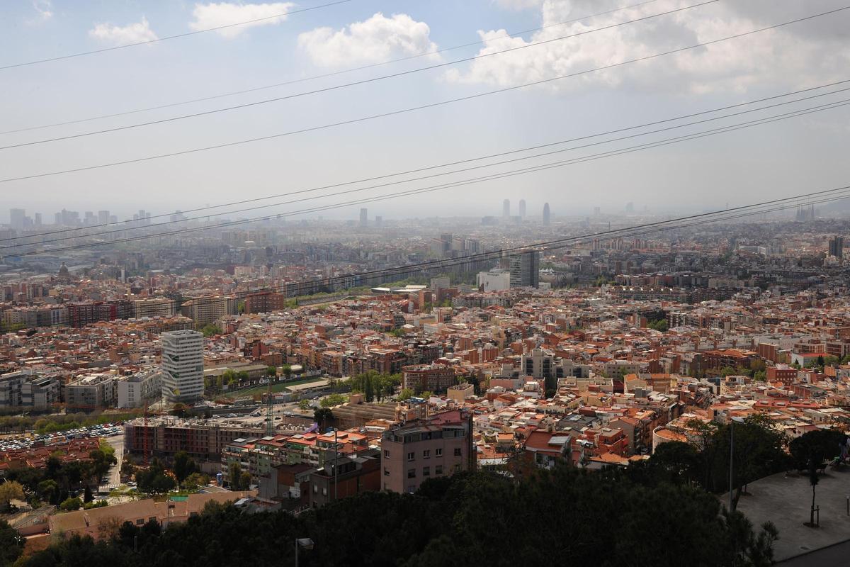 Vista panoràmica de la ciutat de Barcelona.