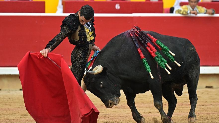 Los toros de Domingo Hernández, &quot;atletas&quot; en el encierro, se desfondan en la corrida