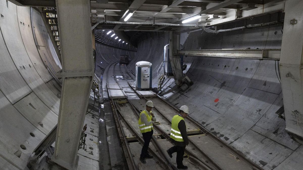 Las obras del tramo central de la L9