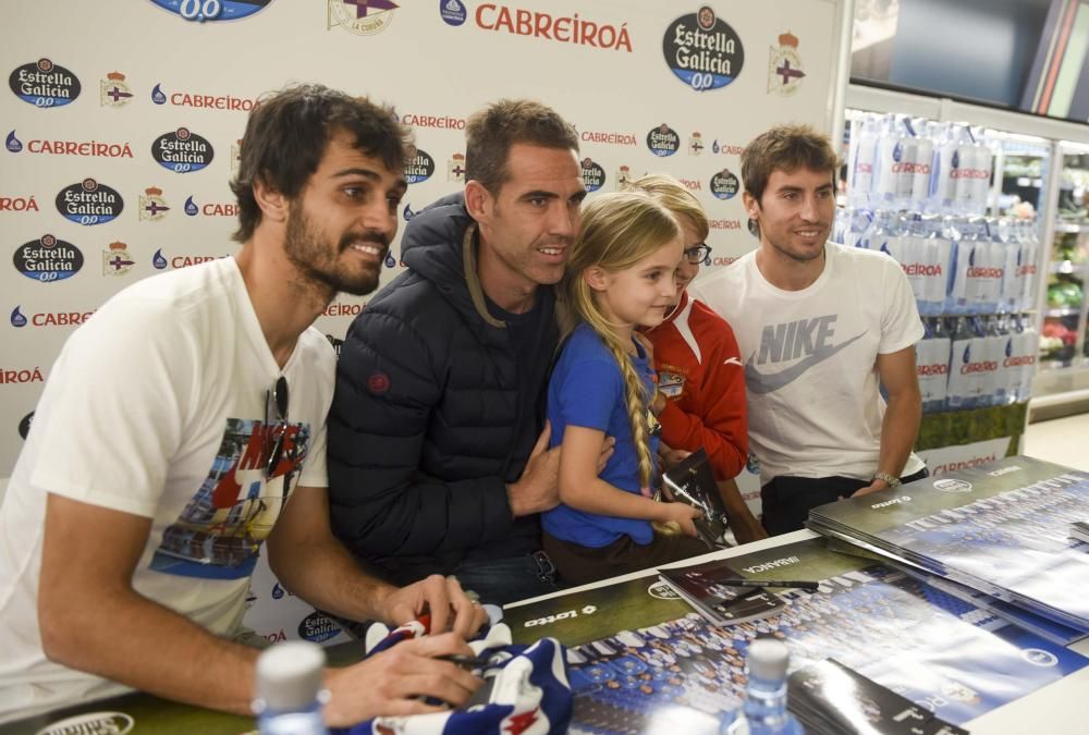 Navarro, Arribas y Mosquera, con los aficionados