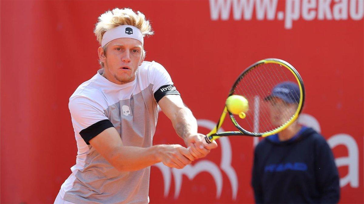 Davidovich, durante su partido ante Fritz